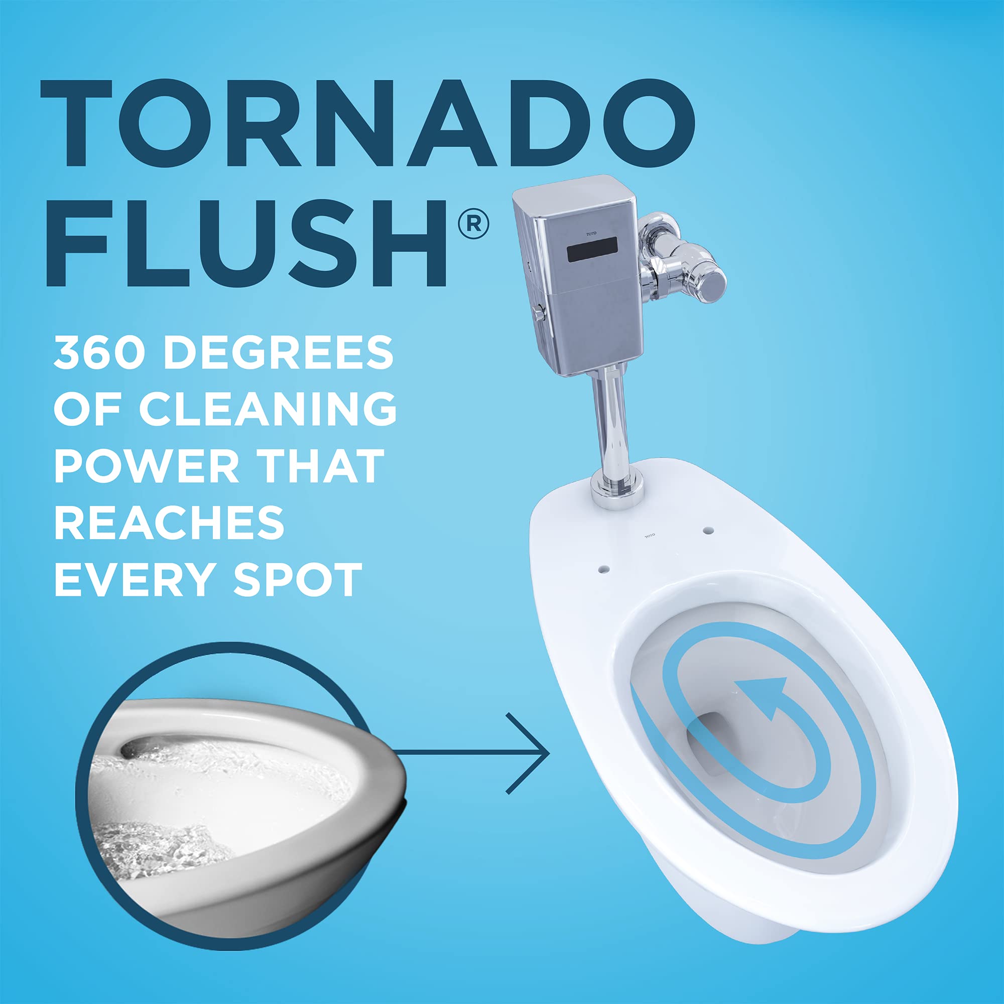 JOSEPH WILLIAMS,PETER FRIESTEDT,新品,TOTO TOTO® TORNADO FLUSH® Commercial Flushometer Floor-Mounted