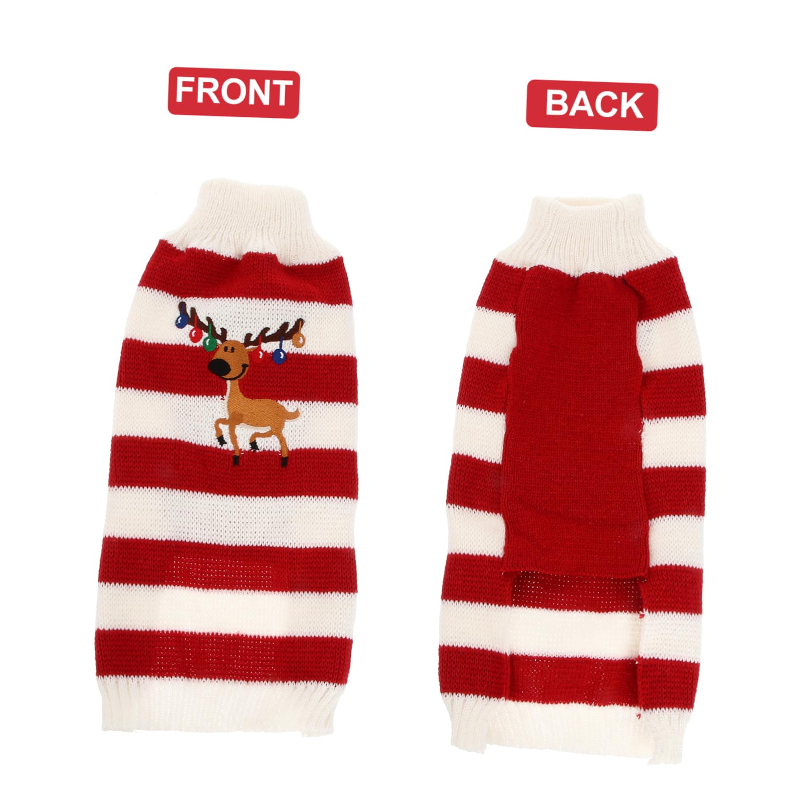SUPVOX Suéter de Punto para Perros Ropa Navideña para Mascotas Disfraz de Invierno para Perros Suéter de Alce para Cachorros Talla y Ropa para Cachorros