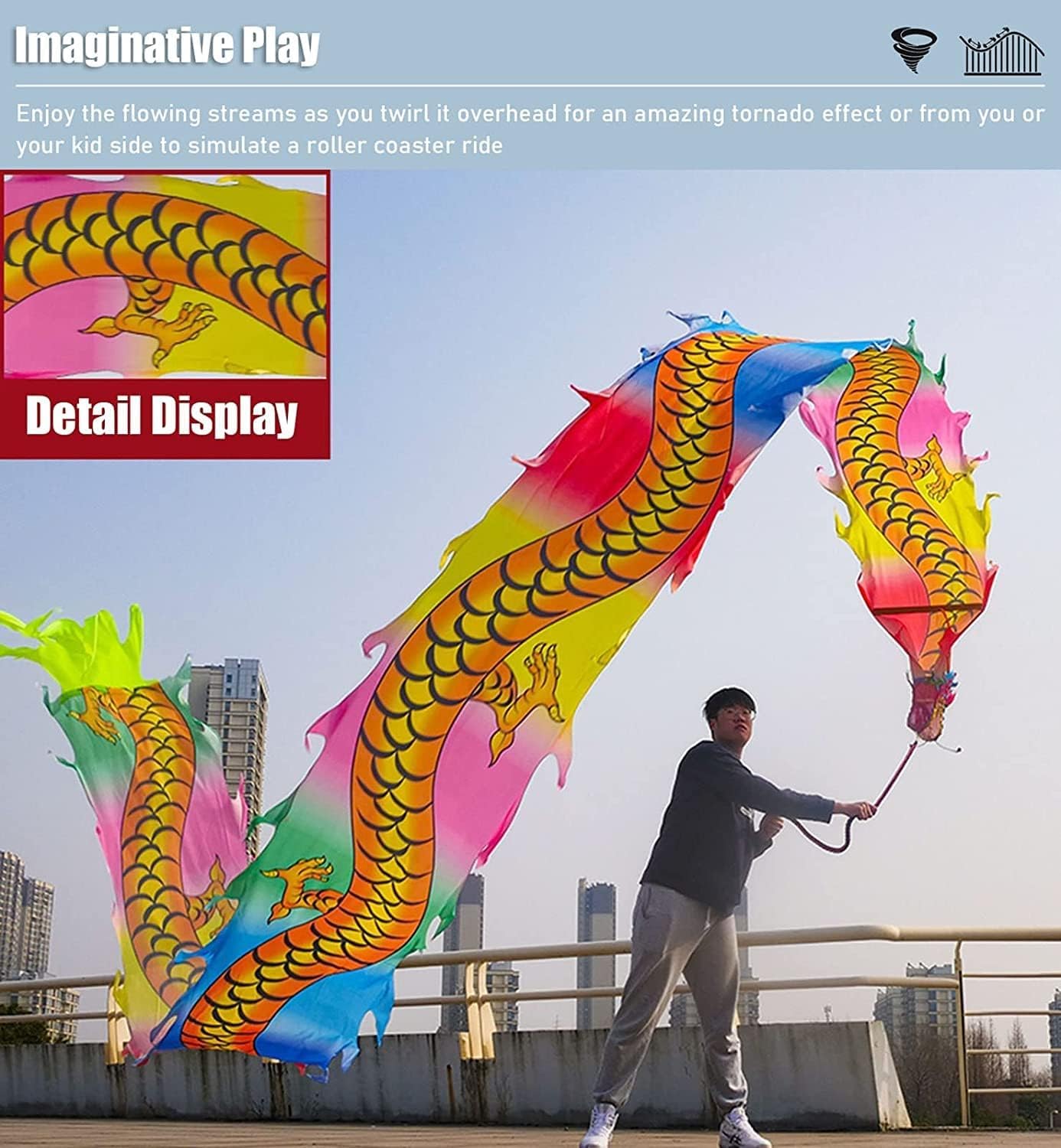 Amazon.com: YPDJVLTI Dragon Dance Dragon Dance Cloth Silk Dragon