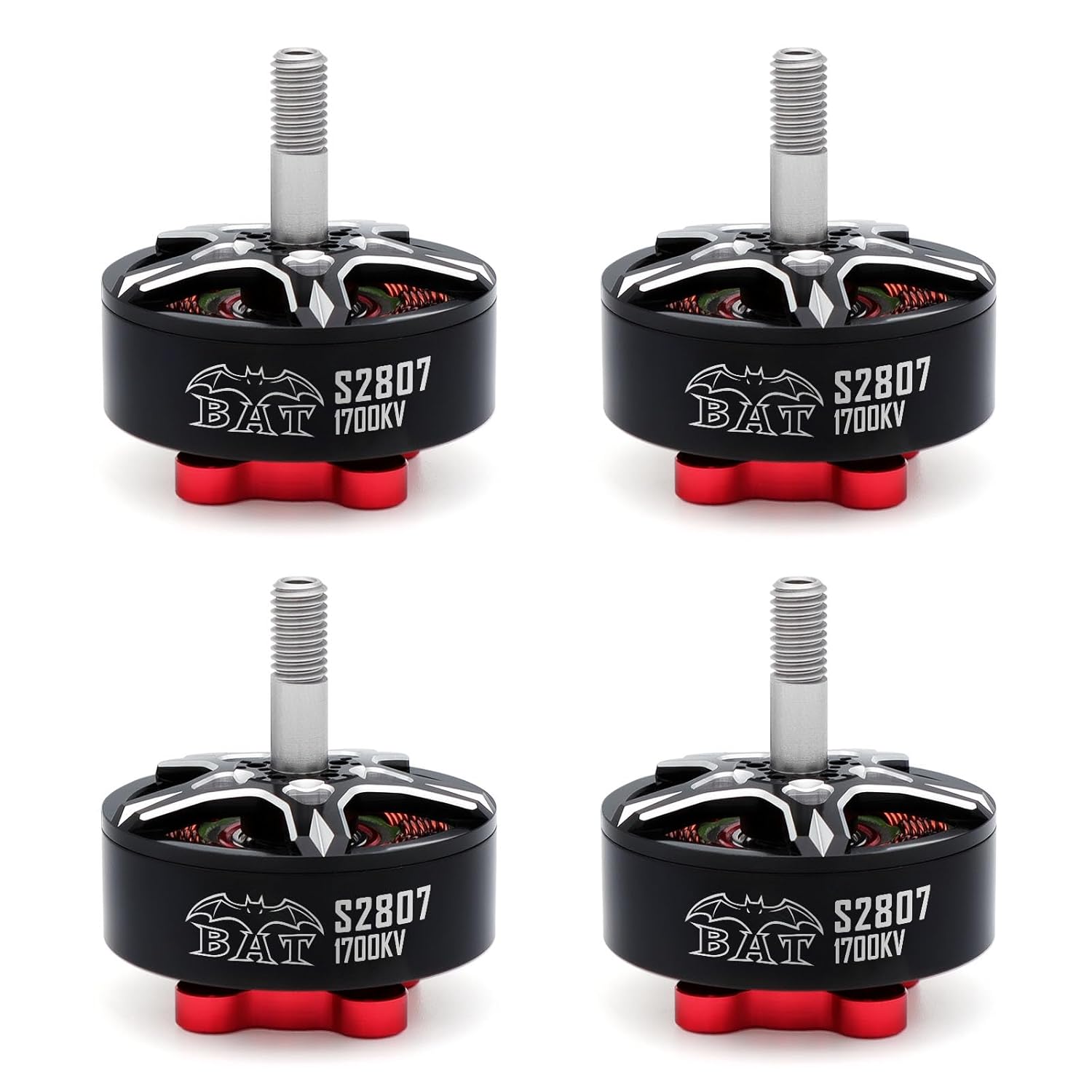 Surpass Hobby S2807 6S 1700KV Brushless Motor for RC FPV Racing RC Drone Racing Quadcopter Spare Parts RC Parts（1700kv 4Pcs）