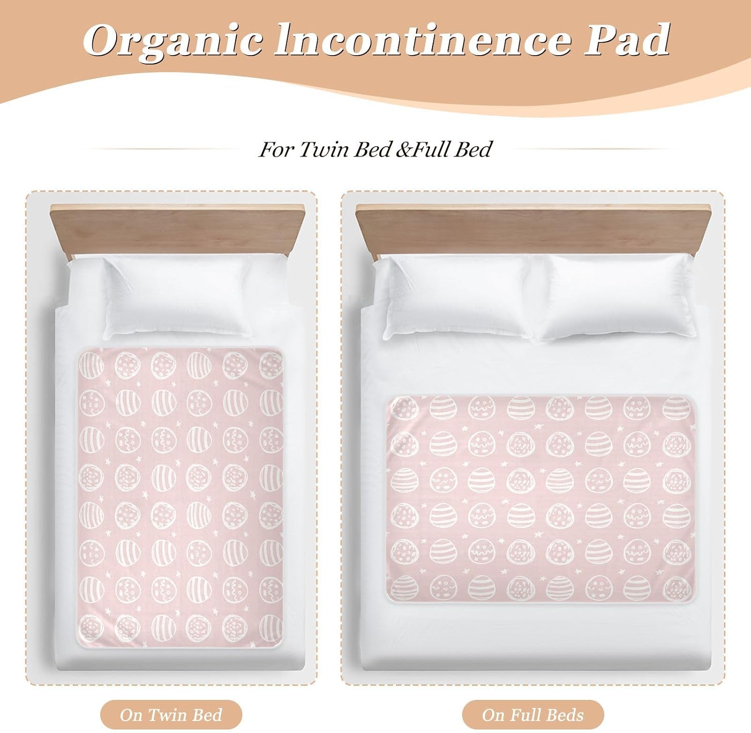 CEBUGI 34” x 52”Washable Underpads Heavy Absorbency Waterproof Incontinence Bed Pads Eggs Pattern Pee Pads for Adults Kids and Baby