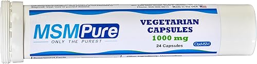 Miniatura 6 de Cápsulas vegetarianas Kala Health MSMPure 250 unidades fabricadas con cristales de azufre orgánicos suplemento MSM destilado puro del 9999 1000 mg