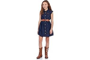 Girls' Denim Casual Dress: Perfect Summer Style for Ages 7-16