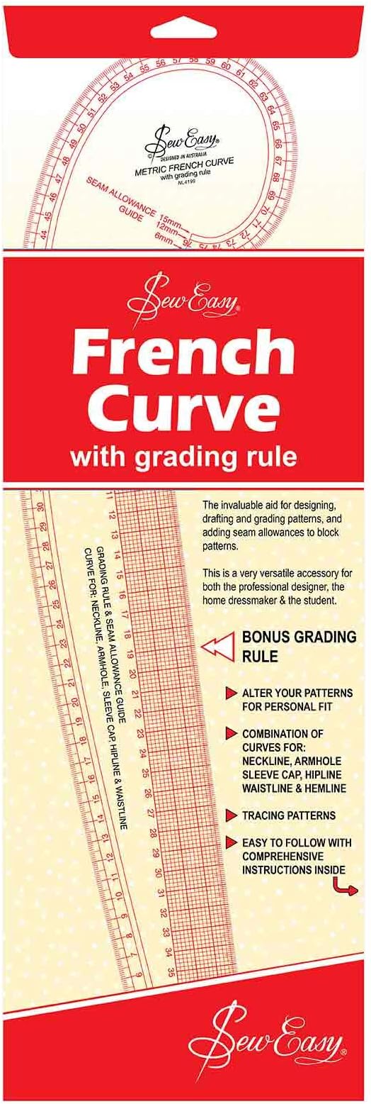 SEW EASY FRENCH CURVE RULER / NL4199