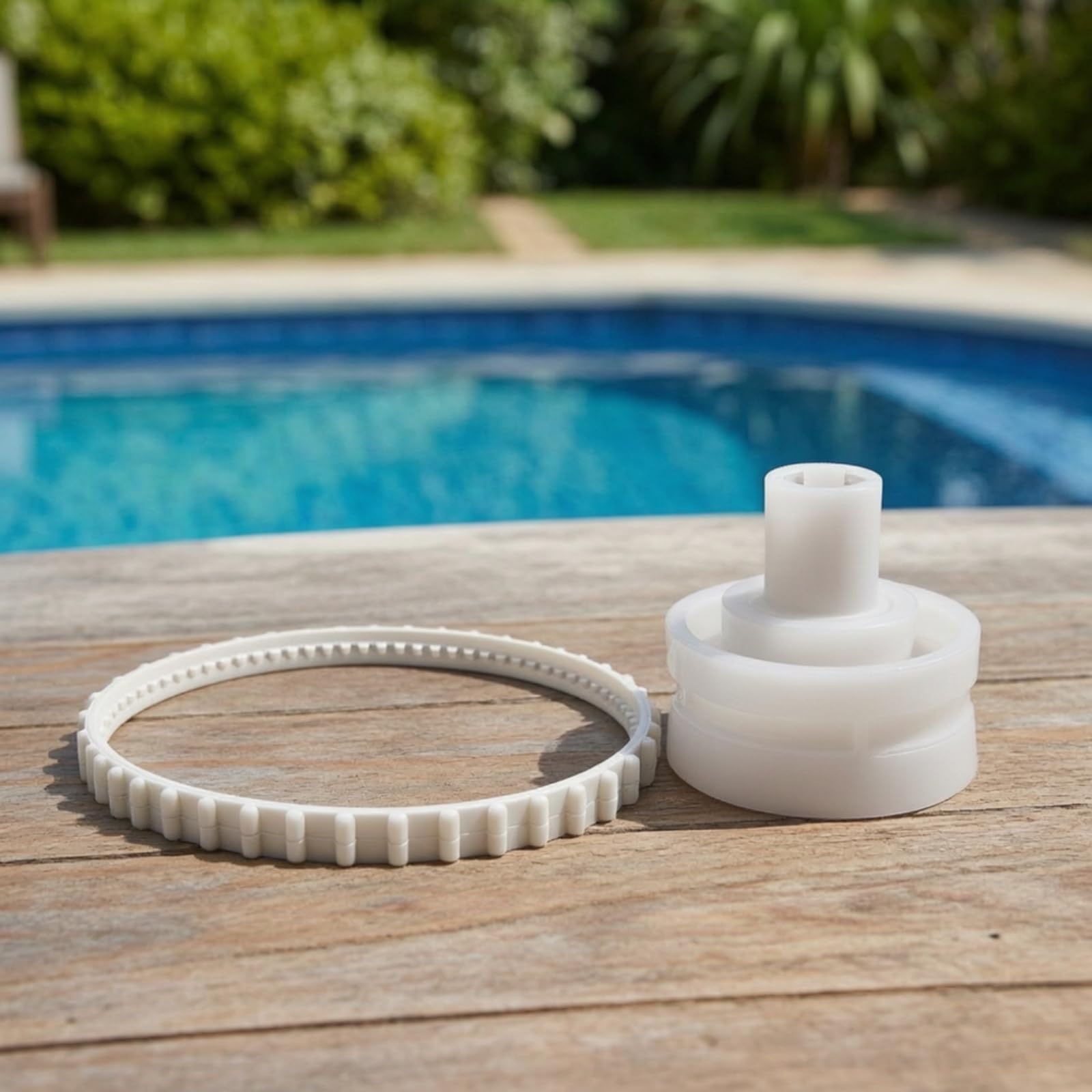 Pièce Rechange pour Robot Piscine, RCX26005 Roue Tube Roulement Poulie + RCX26008 Rouleau | Résistant
