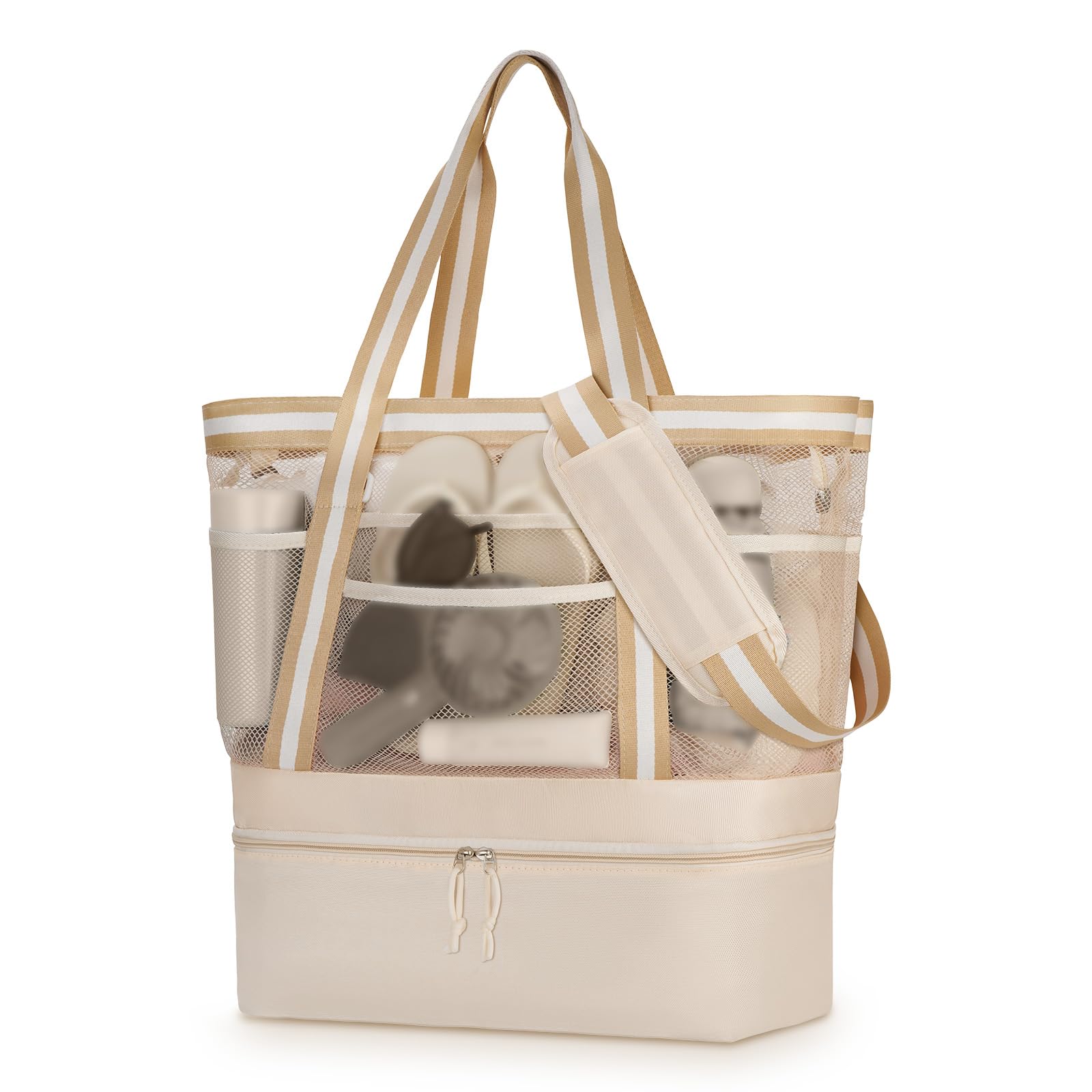 WOOMADA Large Straw Beach Tote