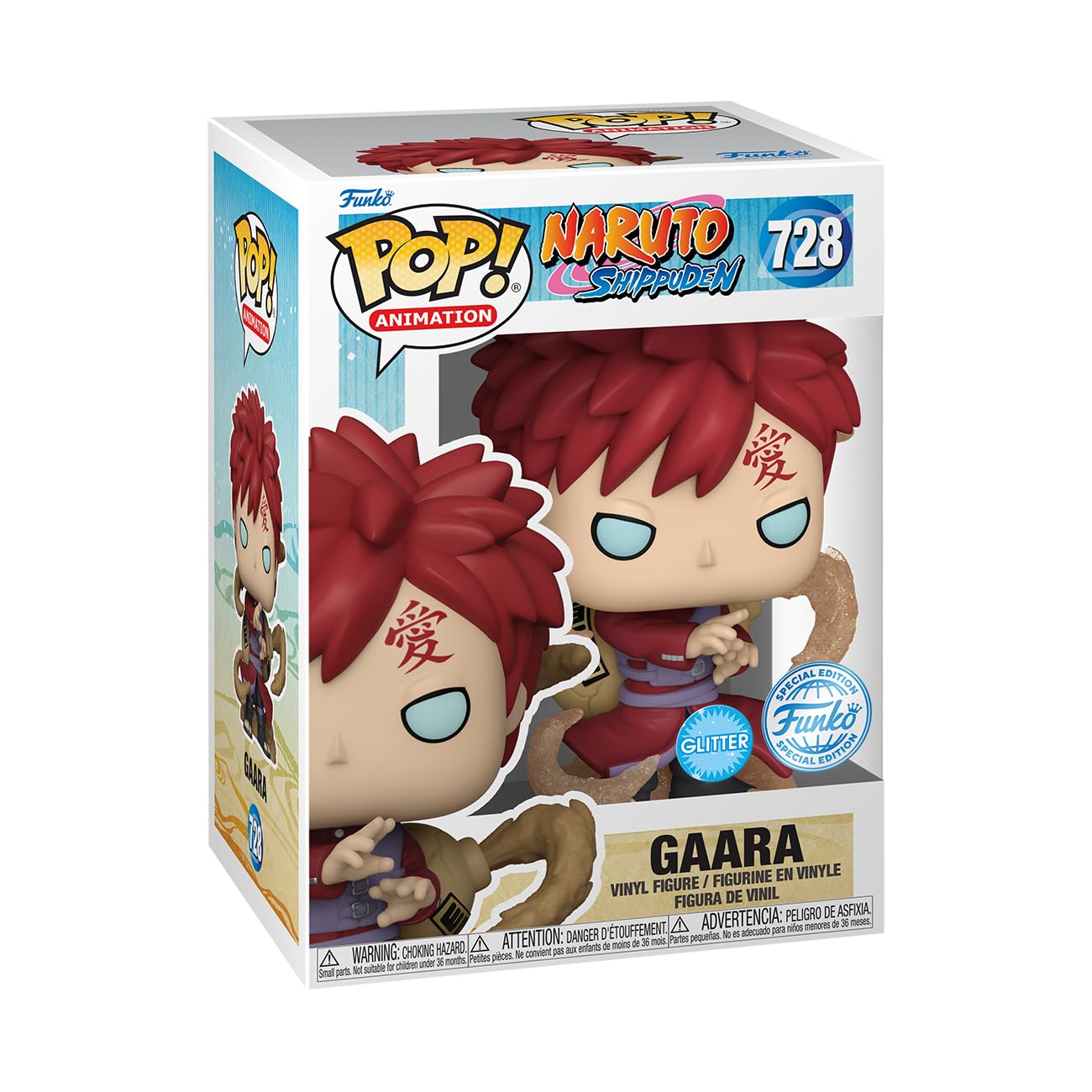 Funko Pop! & Tee: Naruto - Gaara - Glow In the Dark - M - Naruto Shippuden - T-shirt - Ubrania z kolekcjonerską figurką winylową - Pomysł na prezent - Zabawki i top z krótkim rękawem dla dorosłych