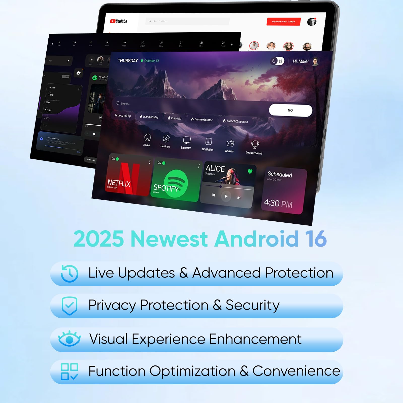 Snapklik.com : 2026 Upgraded Android 16 Tablet, 11 Inch Android Tablets ...