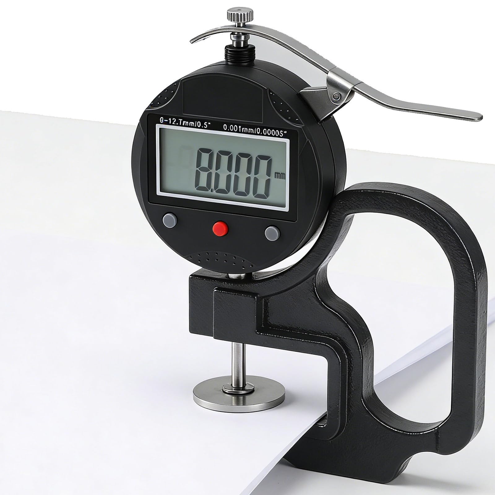 GrubośCiomierz Biurkowy, O Wysokiej Precyzji 0005in 0,01 Mm, Zakres Pomiarowy 0,01 – 12,7 Mm, śRednica Sondy 30 Mm, Do GąBek, Papieru, Mechanizm Detekcji Handheld