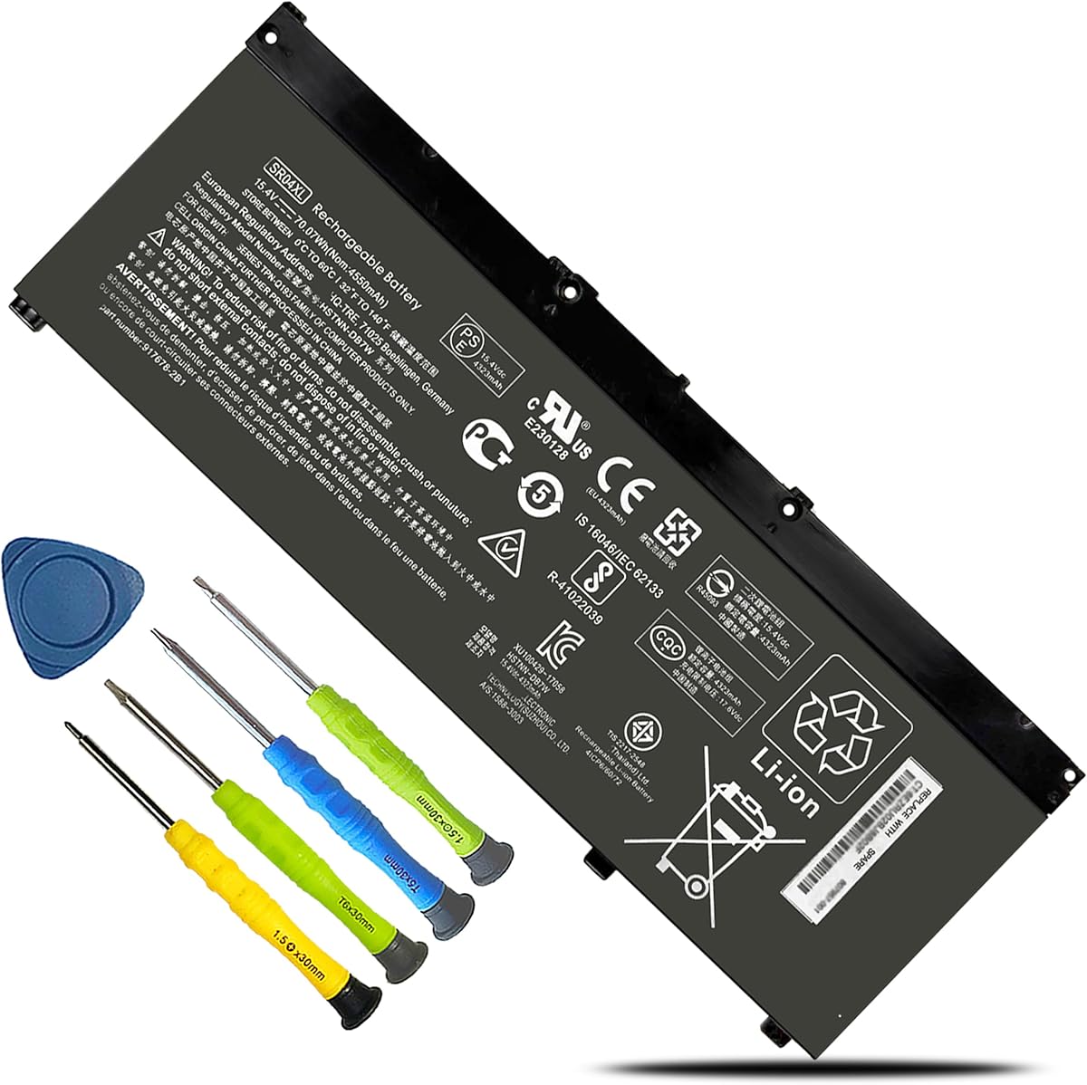 BOWEIRUI SR04XL 917724-855 Battery for HP Omen 15-CE0XX 15-DC0XX Series 15-CE009LA 15-CE015DX 15-DC0003LA 15-DC0051NR Pavilion 15-CB0XX 15-CX0XX 15-CB041NR 15-CX0056WM for hp Battery 917724-855 : Electronics