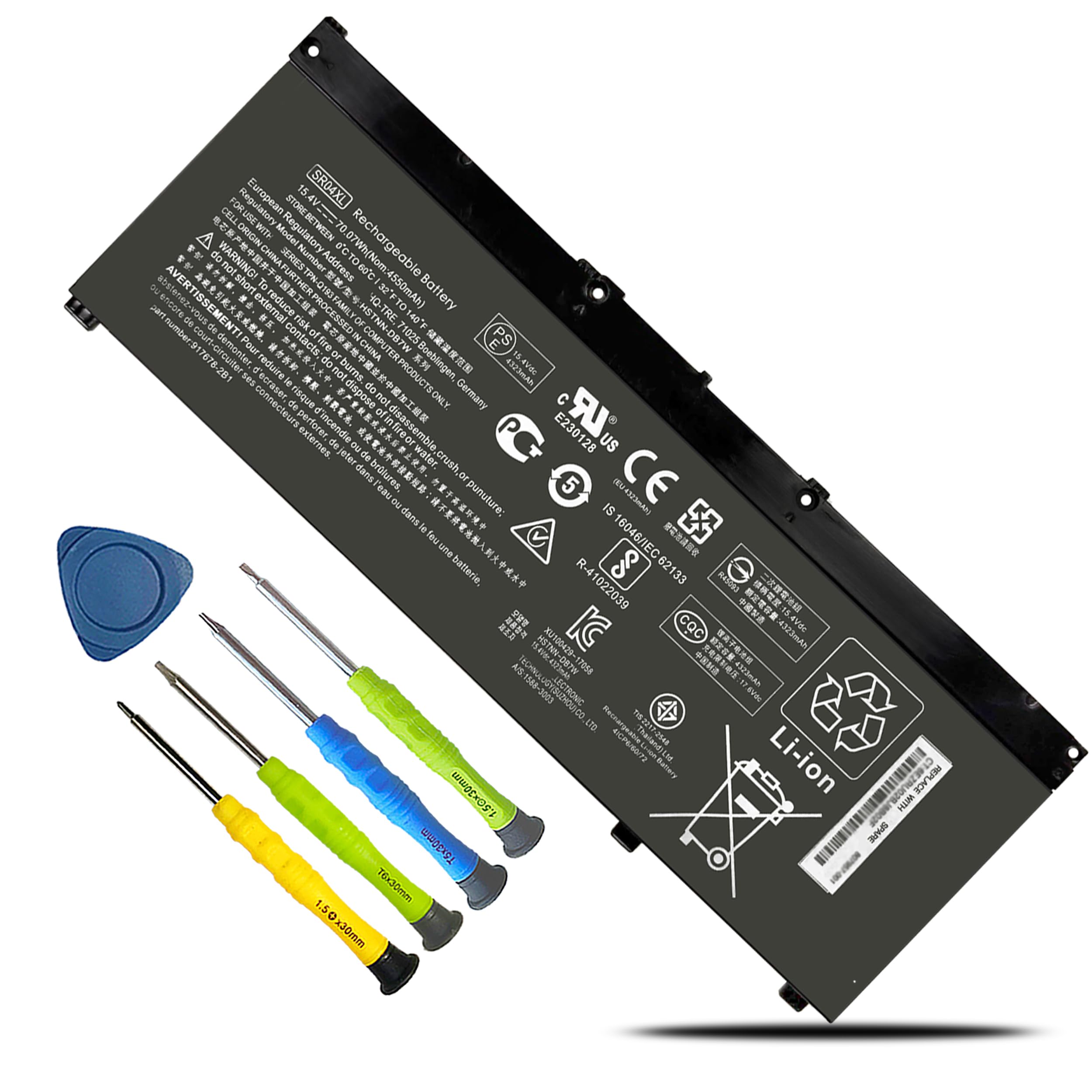 Amazon.com: SR04XL 917724-855 Laptop Battery for HP Omen 15-CE0XX