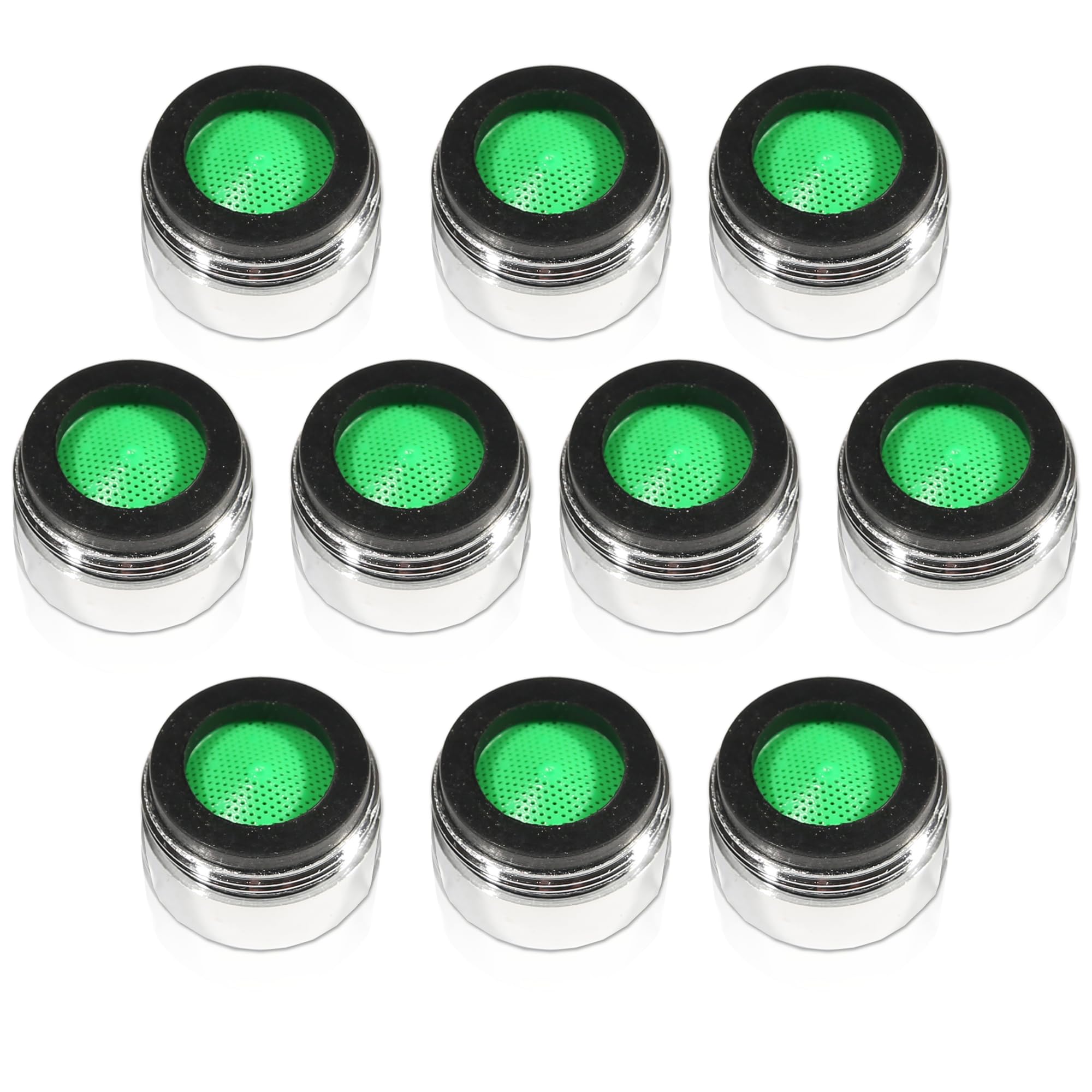 LOWENERGIE Tap Aerator 20mm Male, 4ltr per Minute, Water, Energy Saving Reduce Bills Chrome. Pack Sizes (10)