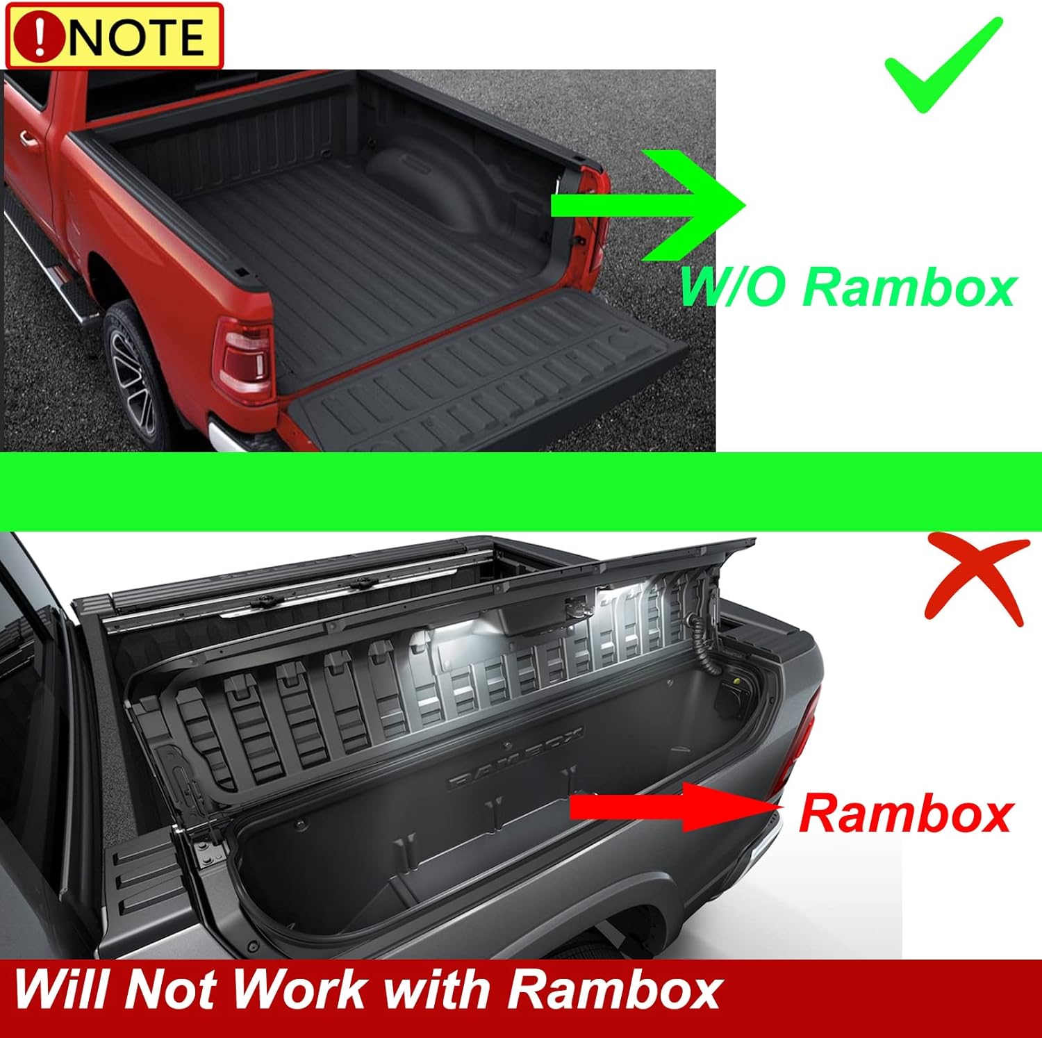 YHTAUTO Truck Bed Storage Tool Box Lockable Compatible with 2019 2020 2021 2022 2023 Ram 1500 Pickup, Passenger Side, Will Not Work with RamBox & Classic Model, Swing Waterproof Wheel Well Toolbox