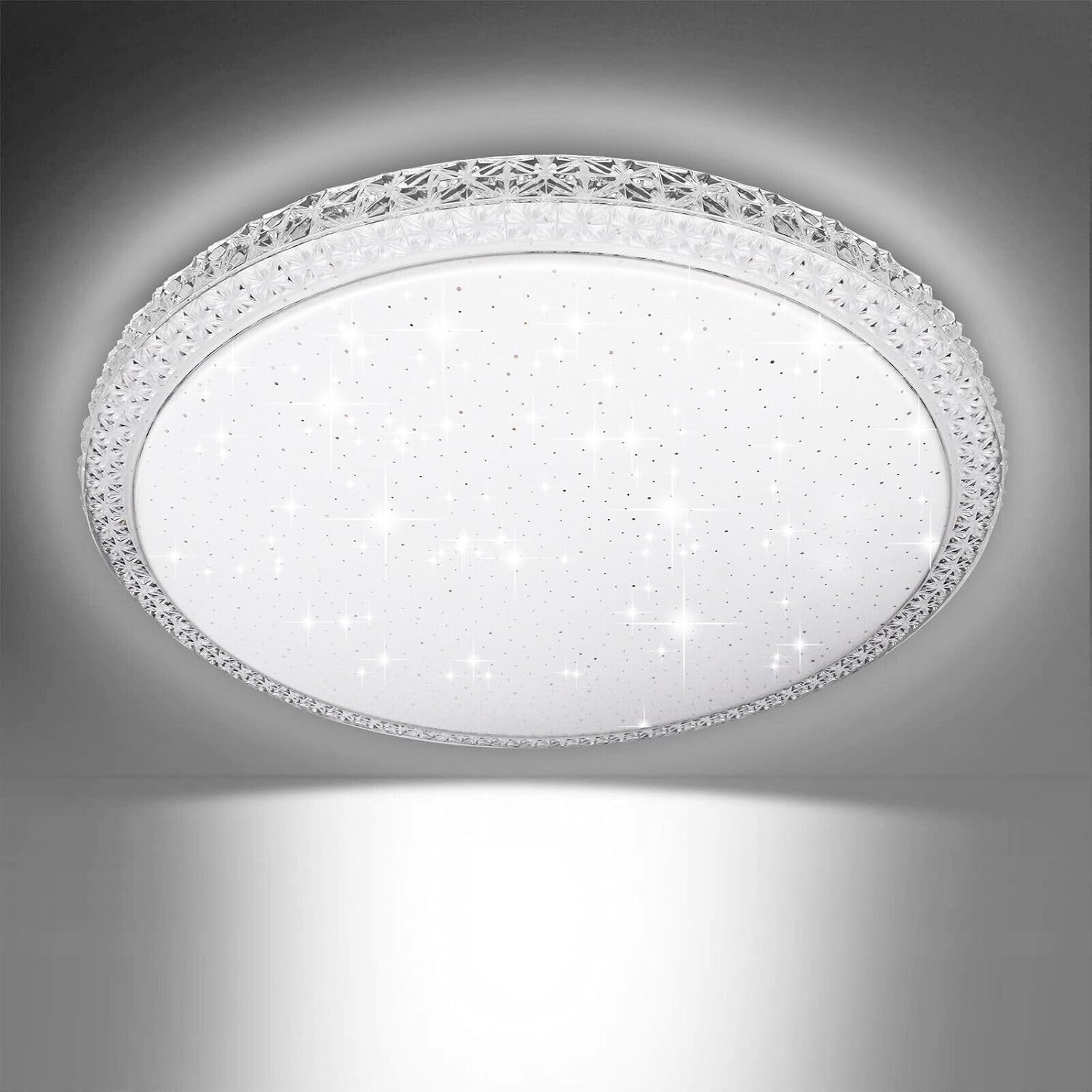 Hondony Bathroom Lights Ceiling, 36W LED Ceiling Light, 6500K Cold White, Waterproof IP54, Small, Dome, Modern, Flush Ceiling Light for Kitchen, Bulkhead, Toilet, Porch, Bedroom