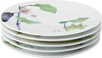 Noritake 1704-15L VF9931A Plate Set, 6.1 inches 15.5 cm, My Neighbor Totoro, Vegetable Series, Microwave Safe, Dishwasher Safe, 5 Pieces, Fine Porcelain