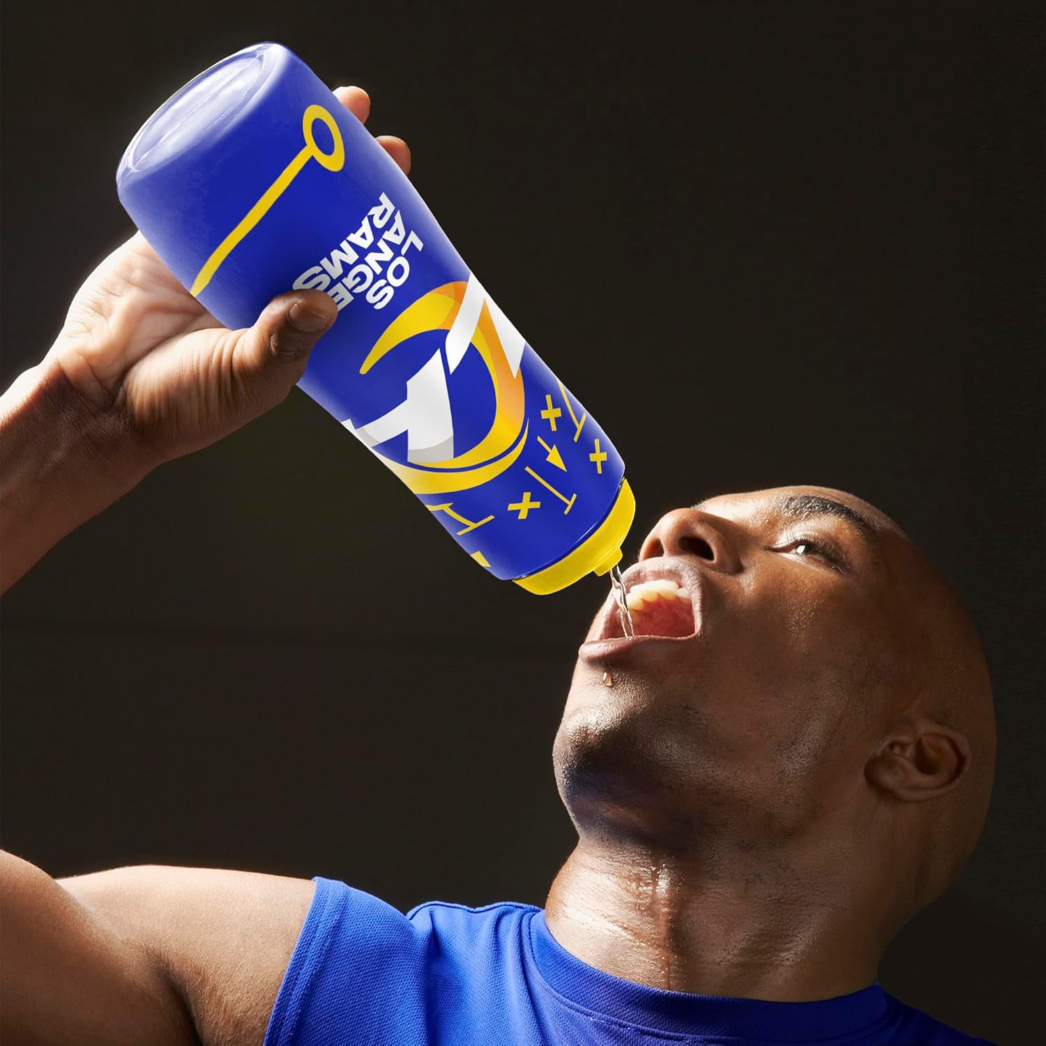 NFL Los Angeles Rams Squeezy Water Bottle - Image 3