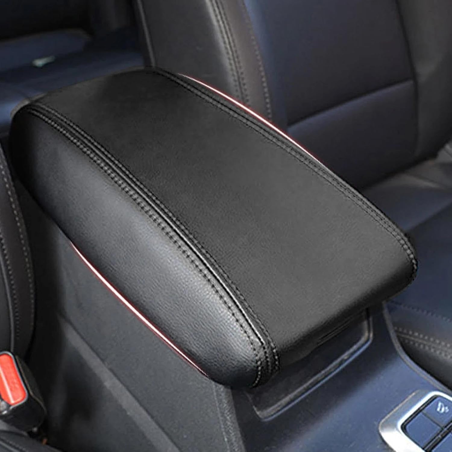 Armrest Box Protection Cover Compatible with Hyundai for Tucson 2015-2018(Titanium-line)