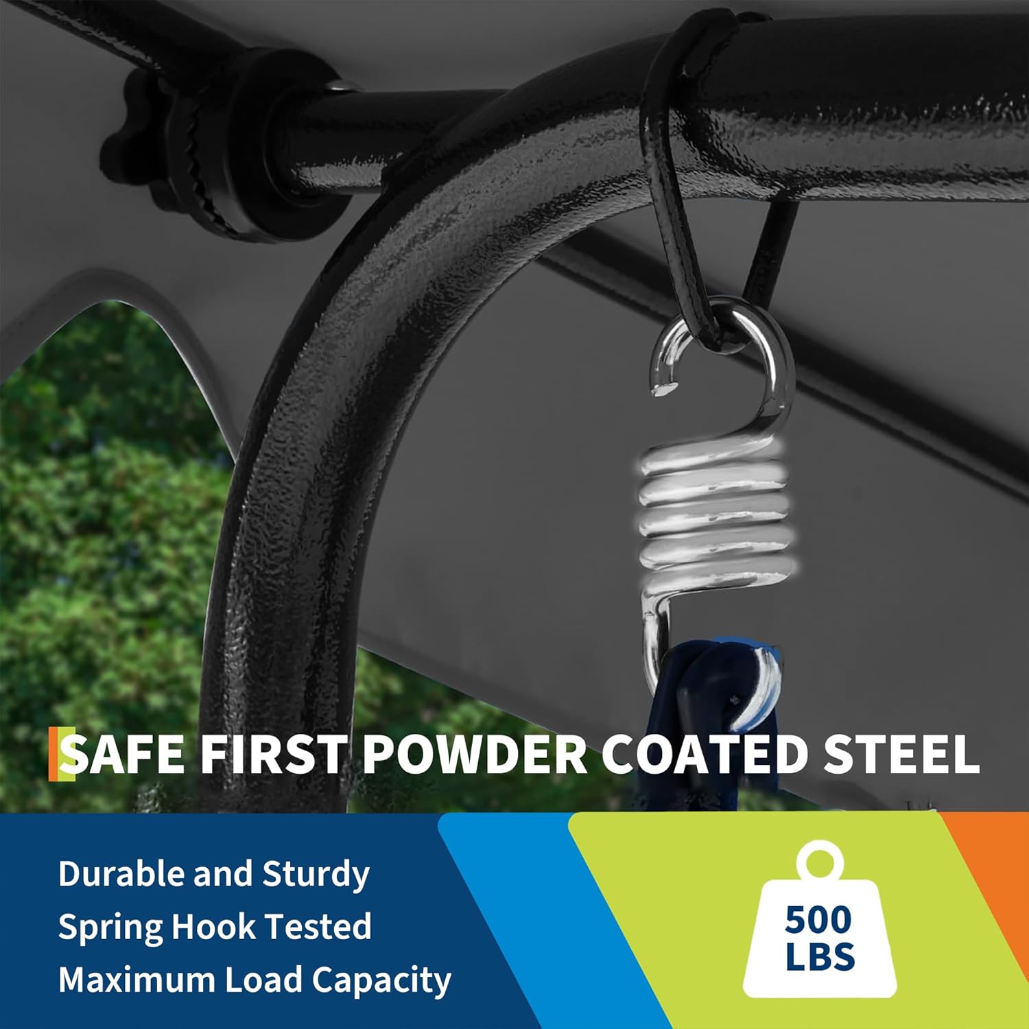 3 Person Patio Swing Chair with Canopy for Porch, Convertible Canopy Hanging Glider Lounge Chair, Patio SwingWith Adjustable Tilt Shade