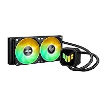 ASUS TUF Gaming LC III 240 ARGB, Dispositivo di Raffreddamento a Liquido All-in-One, Due Ventole ARGB Preinstallate ed Integrate, Tubi da 400 mm, Compatibile con Intel e AMD, Nero