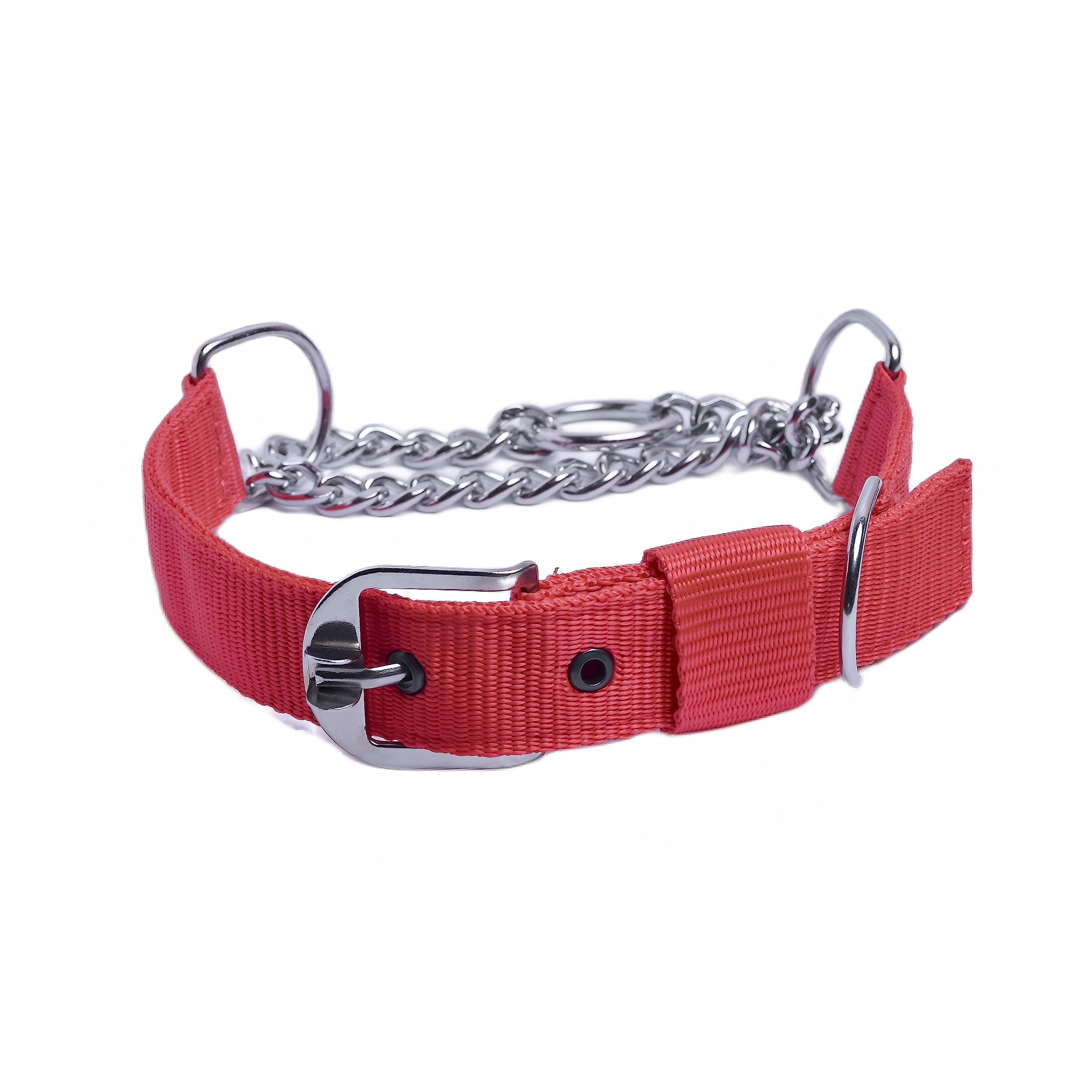 VIP Collection Premium Stainless Steel Dog Choke Collar for Gentle Training and Control fo All Breed Dogs Color-Red (Extra Large) (B07Z4RJSHP) Amazon Price History, Amazon Price Tracker