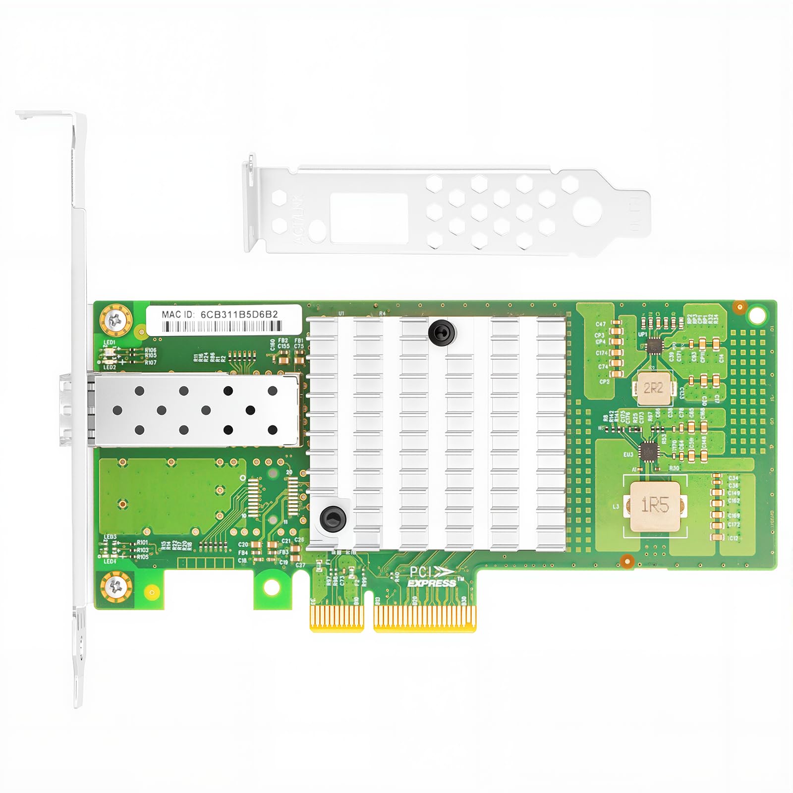 Scheda di rete PCIe Ethernet per chipset Intel 82599ES PCIe 2.0 x4 10 GB singola porta SFP+ LAN Card Support Windows Server/Windows/Linux/VMware/ESX