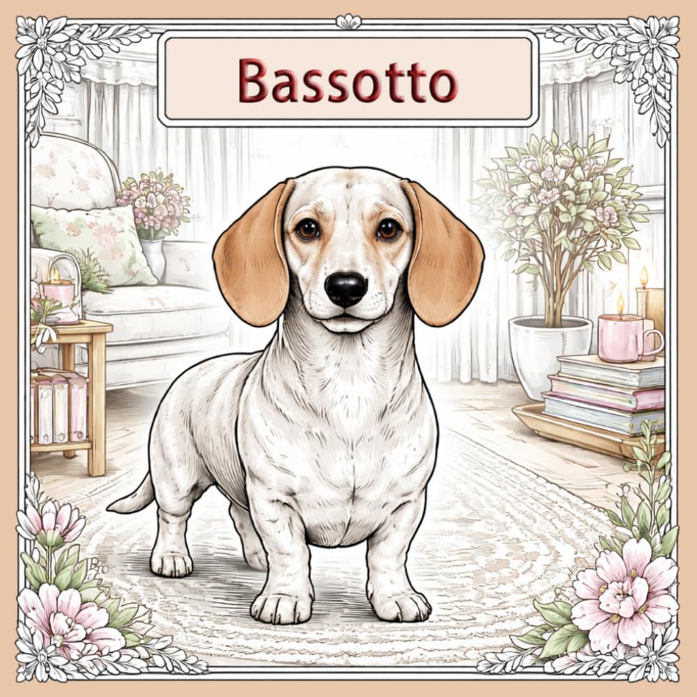 Dachshund / Bassotti Vibes – Libro da colorare per tutte le età: Disegni dettagliati e rilassanti con bassotti – casa, natura, mandala e motivi creativi per bambini e adulti