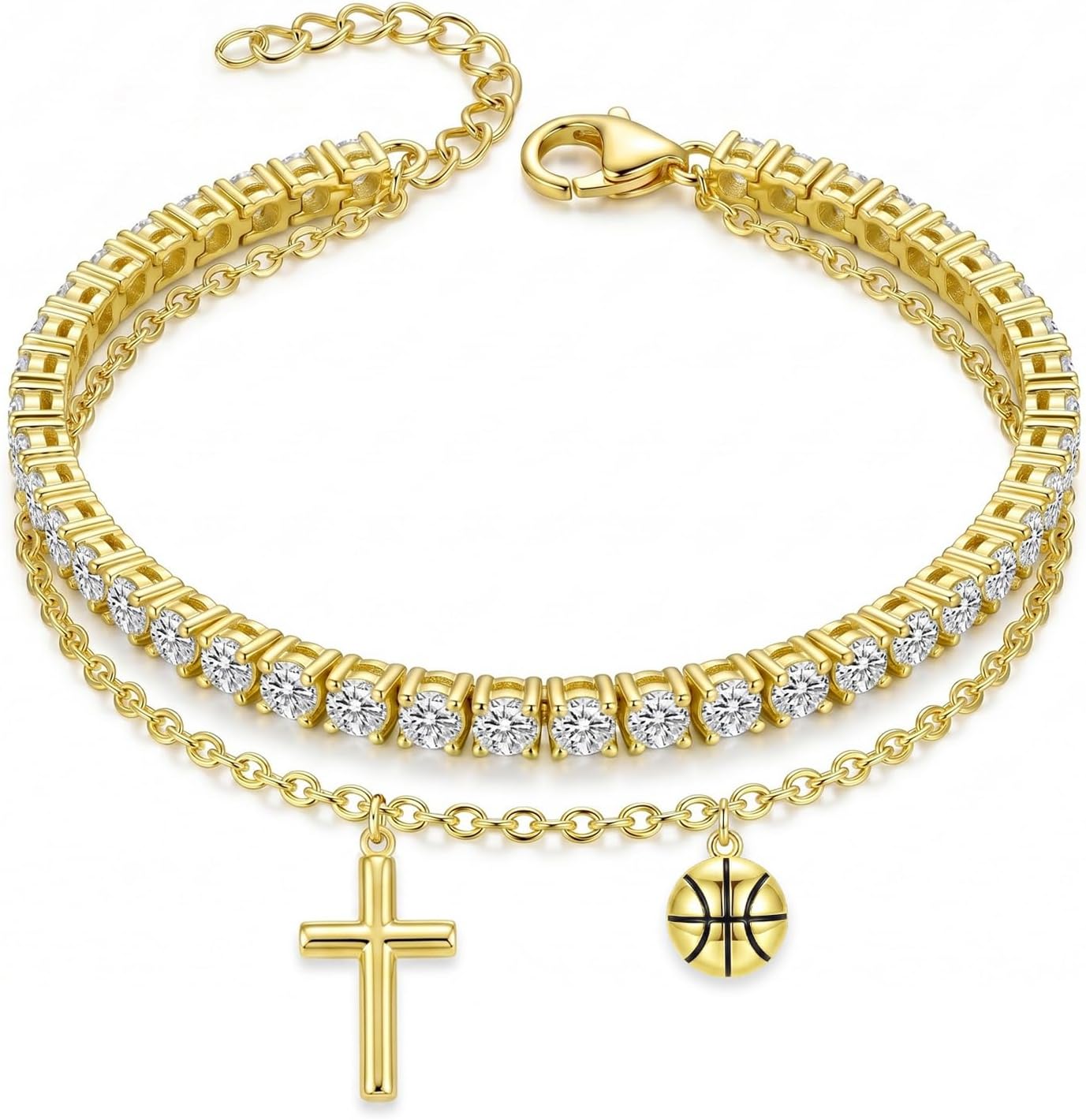 14K Gold Tennis Bracelets for Women