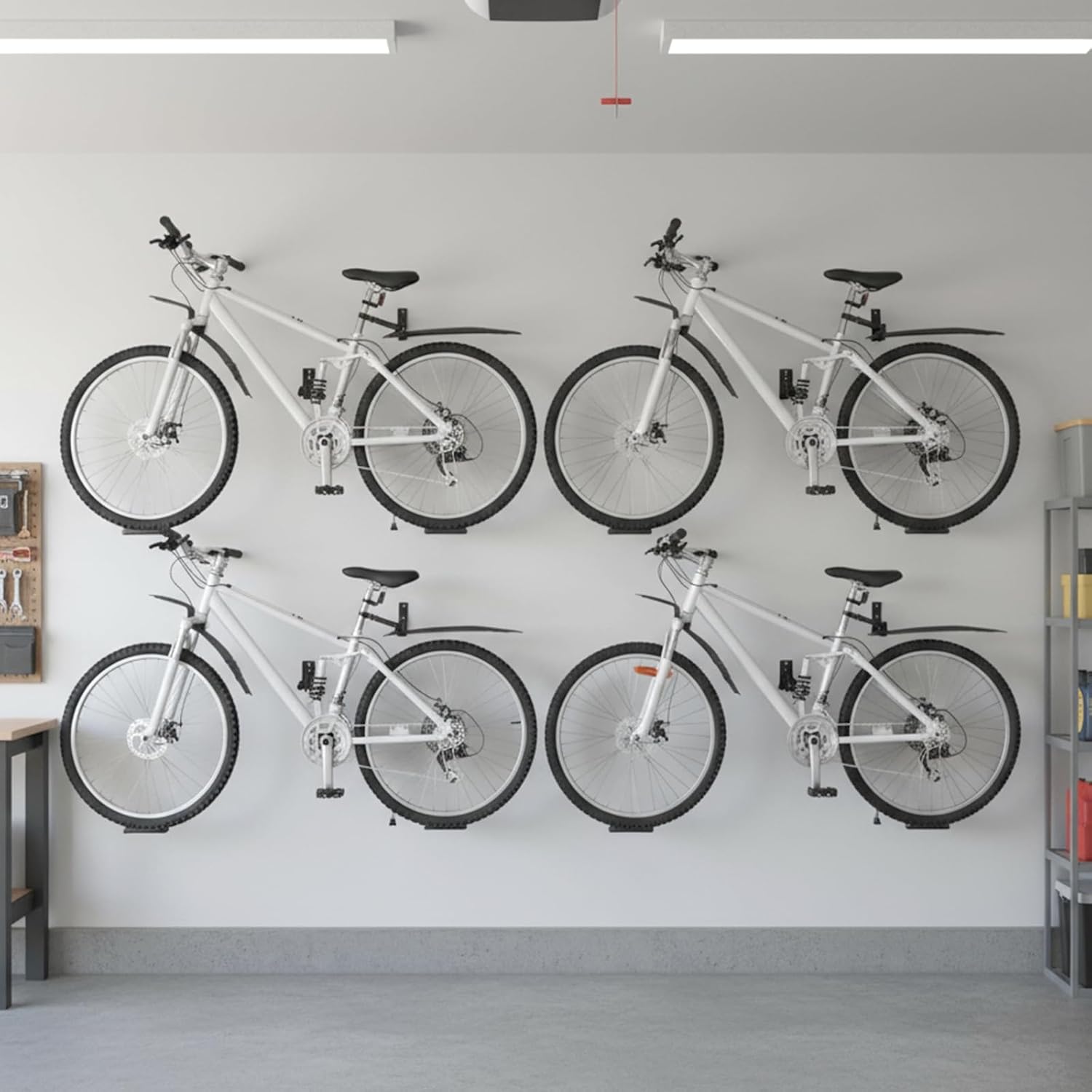 3 Pack Bike Pedal Hanger Wall Mount, Bike Display Stand for Wall, Horizontal Bikes Hanger Holds 70 Lbs, Suitable as Bicycle Rack Garage Bikes Storage Shed and Bicycle Storage Indoor