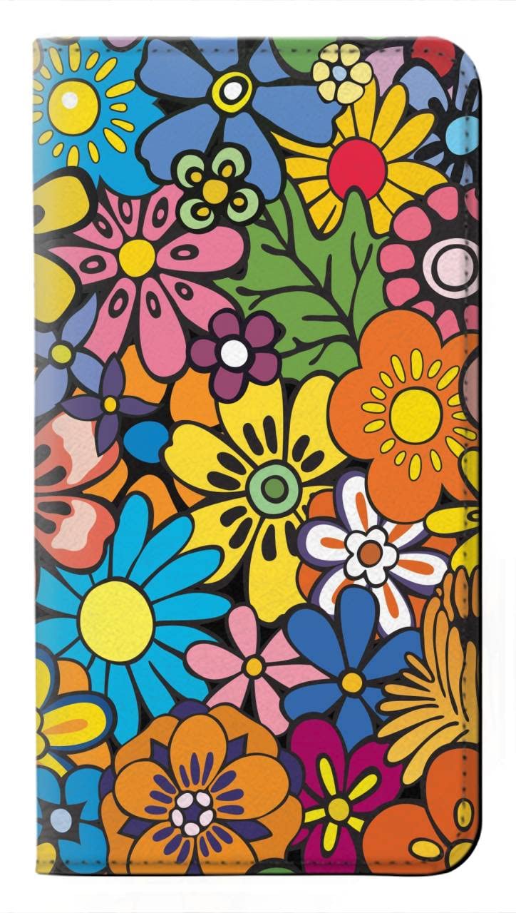 Etui pour Samsung Galaxy A56 portefeuille cuir à motif fleurs