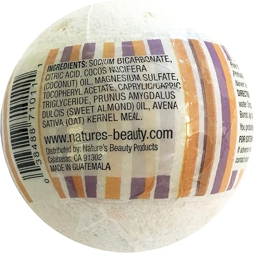Miniatura 7 de Nature's Beauty Paquete múltiple de bombas de baño sin fragancia de avena  Natural hecha a mano, no mancha, bomba de spa de lujo, seca suave +