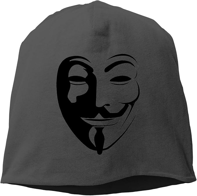 Amazon Co Jp Yu Yuyu アノニマス アイコン V For Vendetta Png 透明 クール ビーニー ニット帽 ブラック 服 ファッション小物