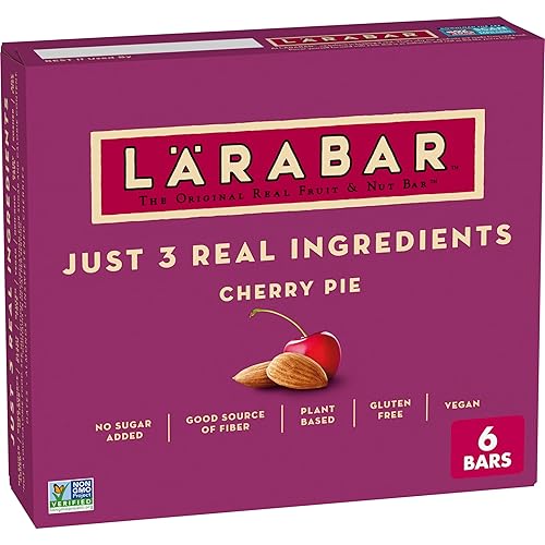 Miniatura 10 de Larabar Cherry Pie, barras veganas de frutas y nueces sin gluten, barras de 1.6 onzas, 12