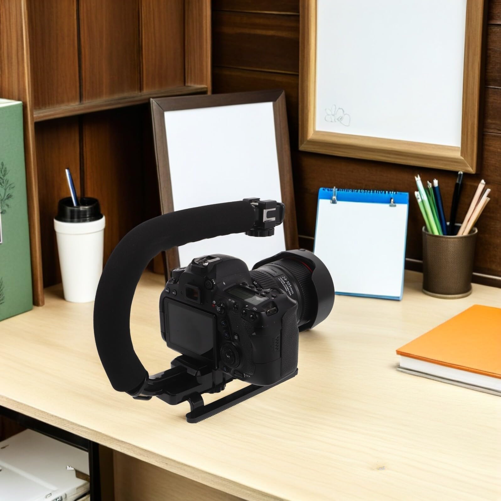 Ipetboom Stabilizzatore Manuale per Telecamera Supporto Stabilizzatore per Videocamera Impugnatura Stabilizzatrice Portatile per Smartphone e Dv Kit con Vite Lunga per Registrazione Video S
