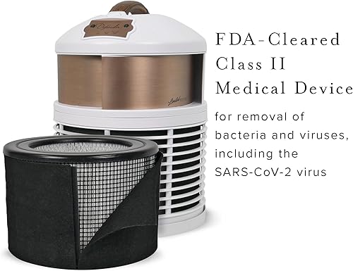 Miniatura 4 de Defender - Purificador de aire para el hogar, base negra con morado, 3 veces HEPA, aprobado por la FDA, probado en laboratorio, para habitaciones