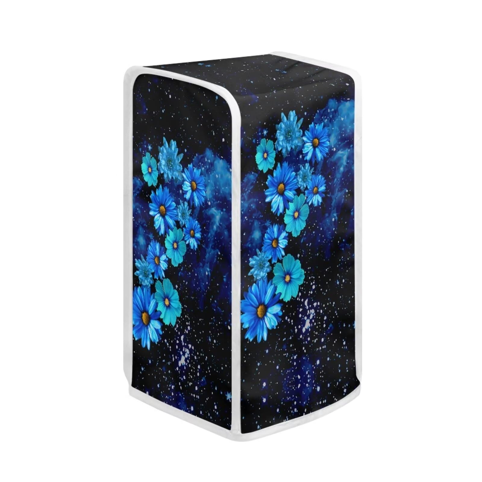 Kathyboom Blue Flowers Can Opener Dust Cover Water Resistant Electric Can Opener Protector Stain Resistant Can Opener Cover Machine Washable