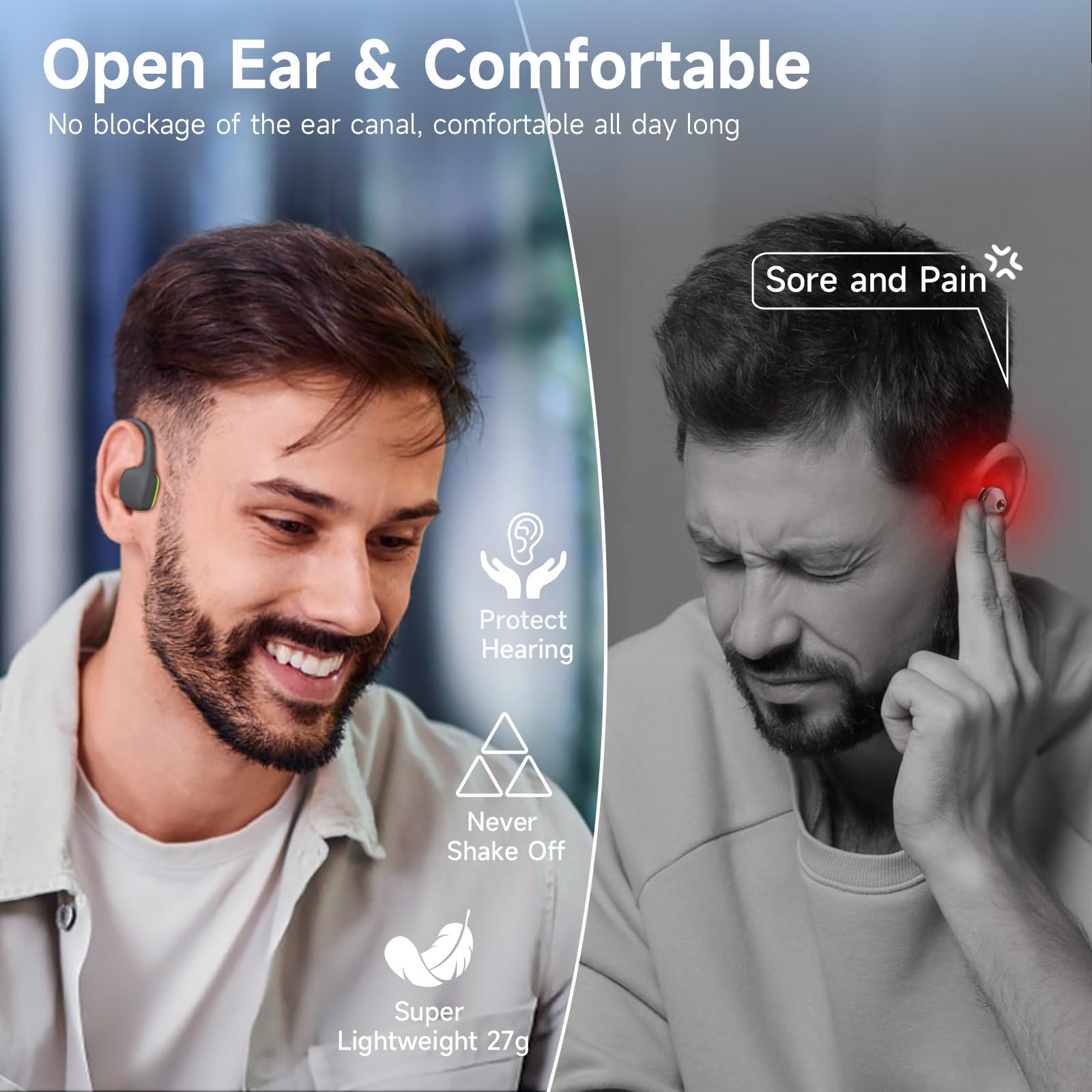 LOBKIN Cuffie Conduzione Ossea Nuoto, IPX8 Impermeabili Auricolari Piscina Nuoto Bluetooth 5.4, Cuffie Subacquee con Lettore MP3 da 32G, Wireless Auricolari per Nuoto, Surf, Corsa, Ciclismo