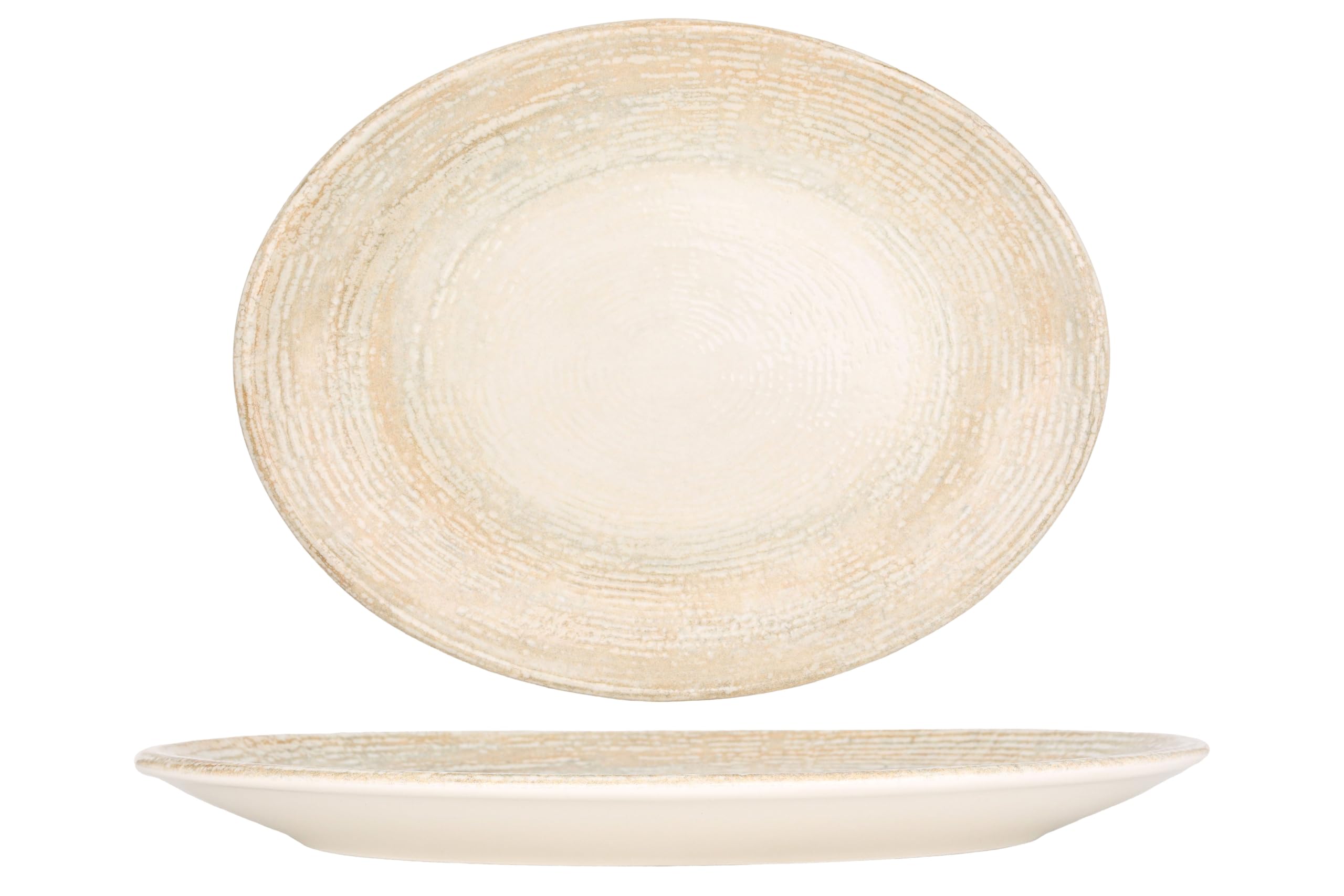 Bonna Assiette de Service - Patera - Porcelaine - 36 cm - Lot de 2