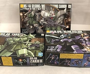 Amazon.co.jp: HGUC 040量産型ザク 059ドム リックドム 076量産