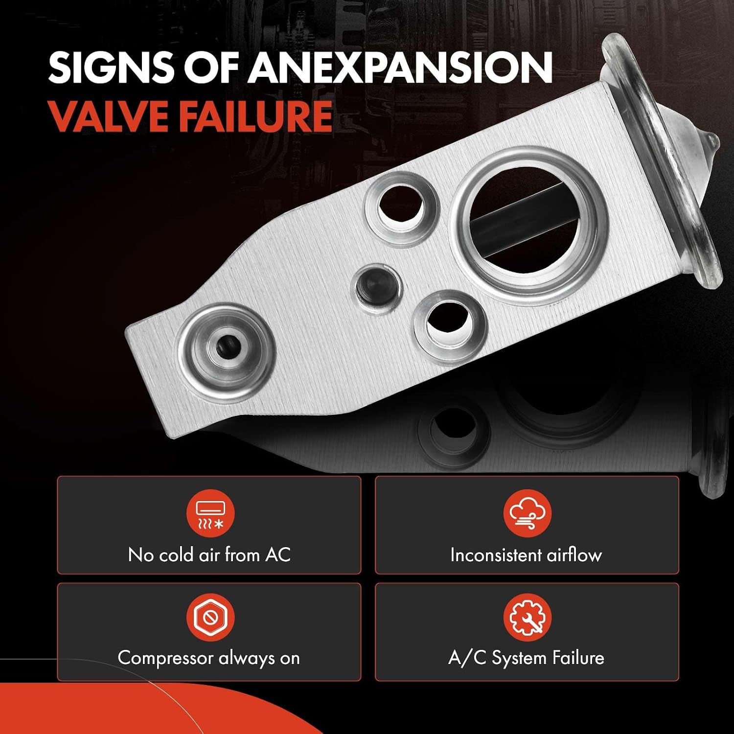 A-Premium AC Expansion Valve Compatible with Mazda 3 2010-2013 2.0L/2.3L, 3 Sport 2009-2013 2.0L, 3/3 Sport 2010-2013 2.5L, DOHC, Gas