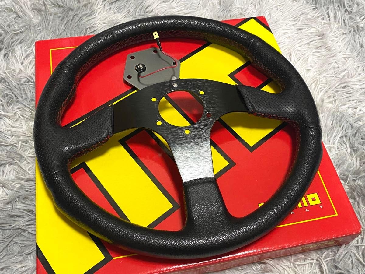 Amazon | 社外 レザーステアリング 350mm 即納◎ 状態良好  