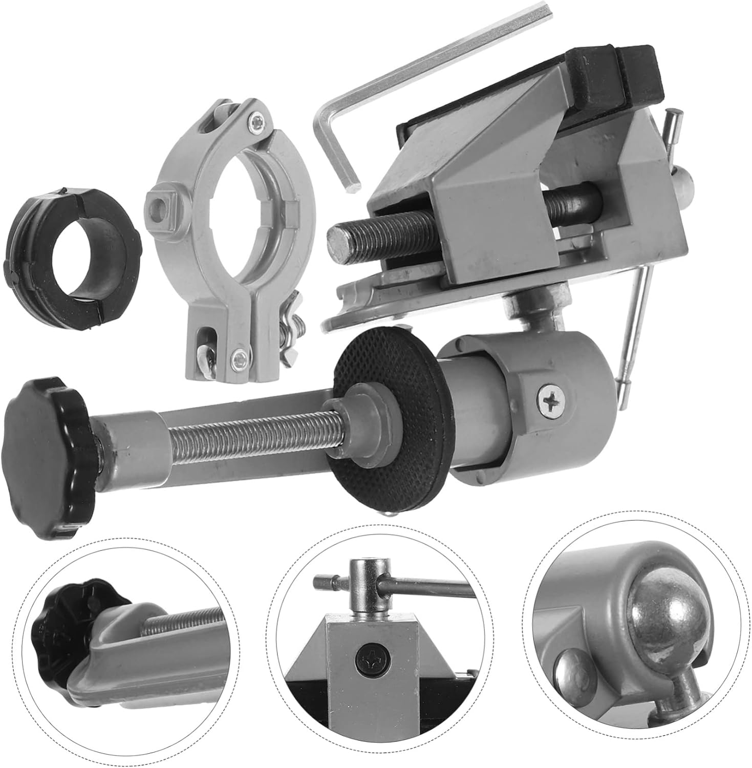 Rotation Desk Vise Woodworking Clamp Portable Vise Drill Milling Stand