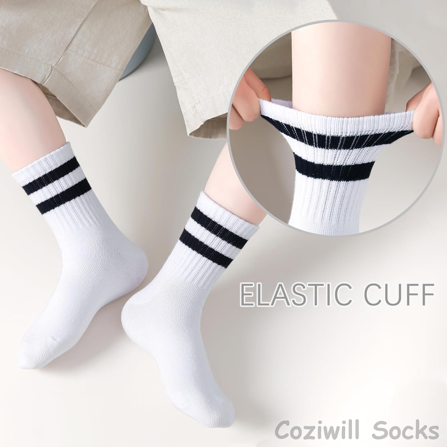 Boys Ankle Socks Seamless Kids School Uniform Socks Girls Breathable Cotton Quarter Crew Sock 3 Pairs 3/6 Pairs - Image 3