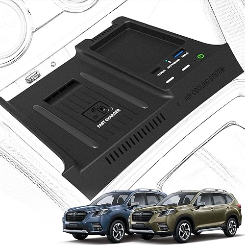 Miniatura 7 de Cargador inalámbrico de coche para Subaru Forester 2019-2023, almohadilla de carga rápida Qi de 15 W para Subaru Forester Base Premium Sport Limited