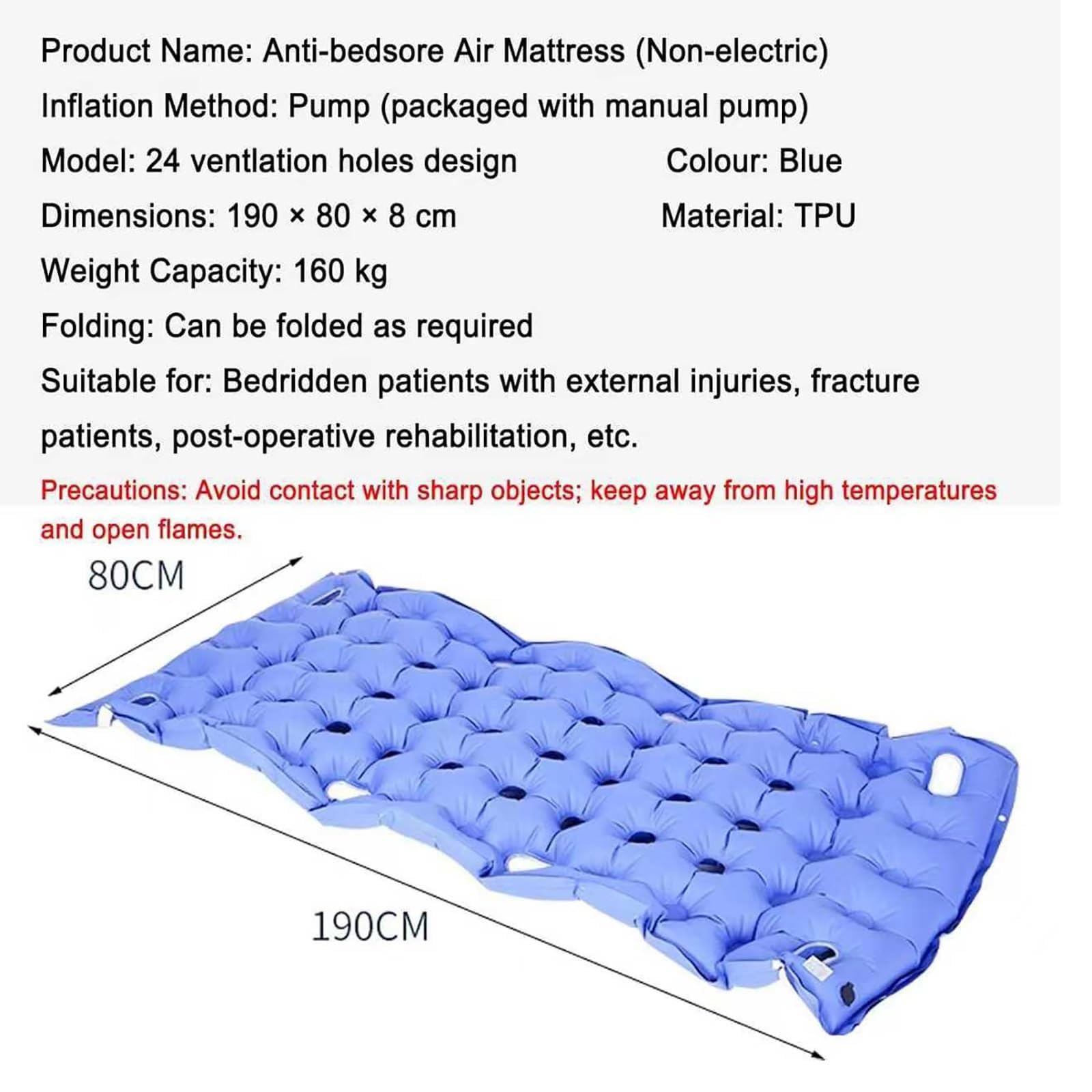 Colchón antiescaras para coxis transpirable plegable personas encamadas