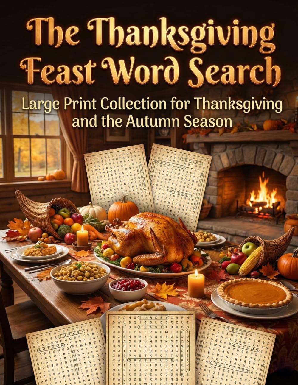 The Thanksgiving Feast Word Search: Large Print Collection for Thanksgiving and the Autumn Season