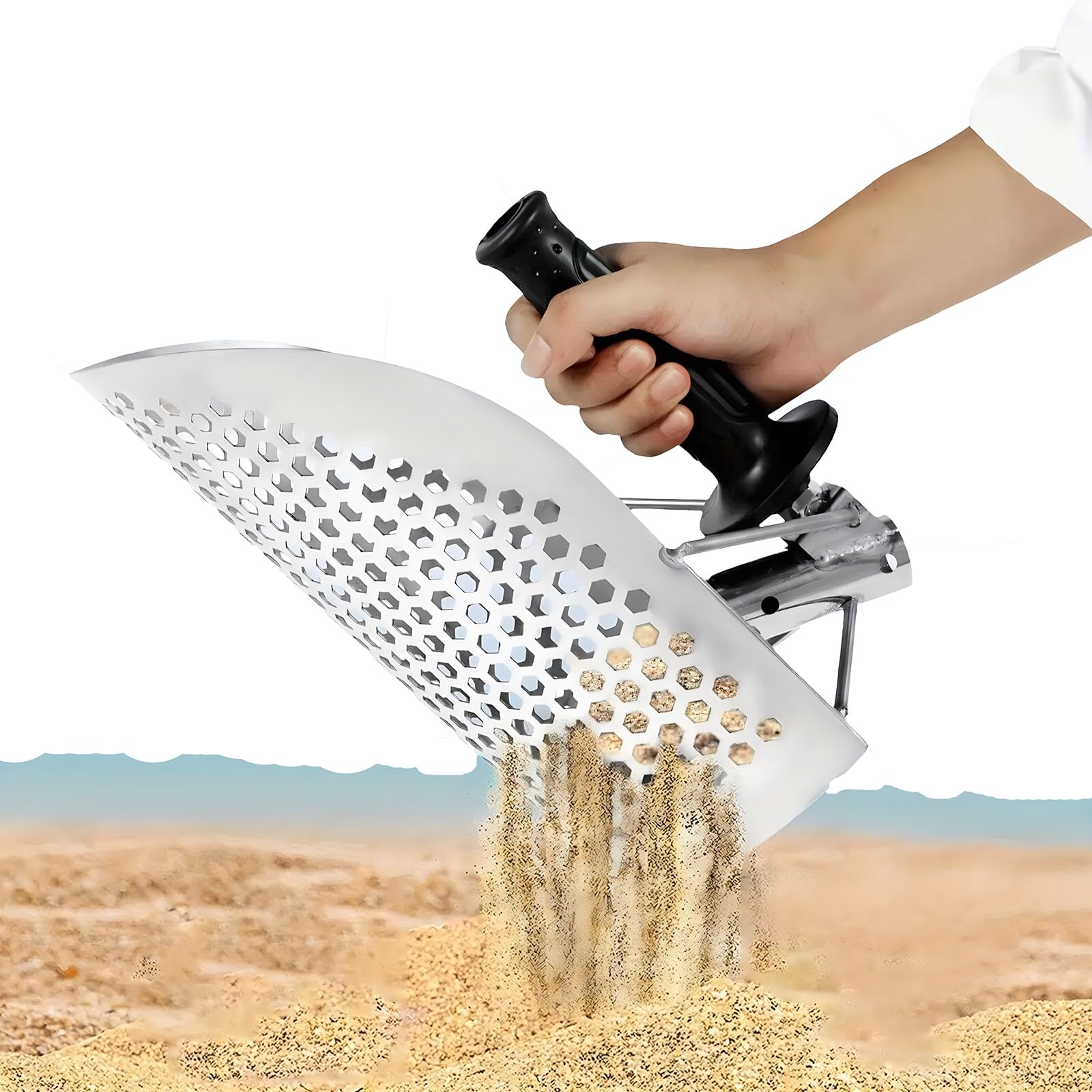 熊手 Amazon.co.jp: 金属探知器ツール ステンレス製熊手 砂ノミ熊手