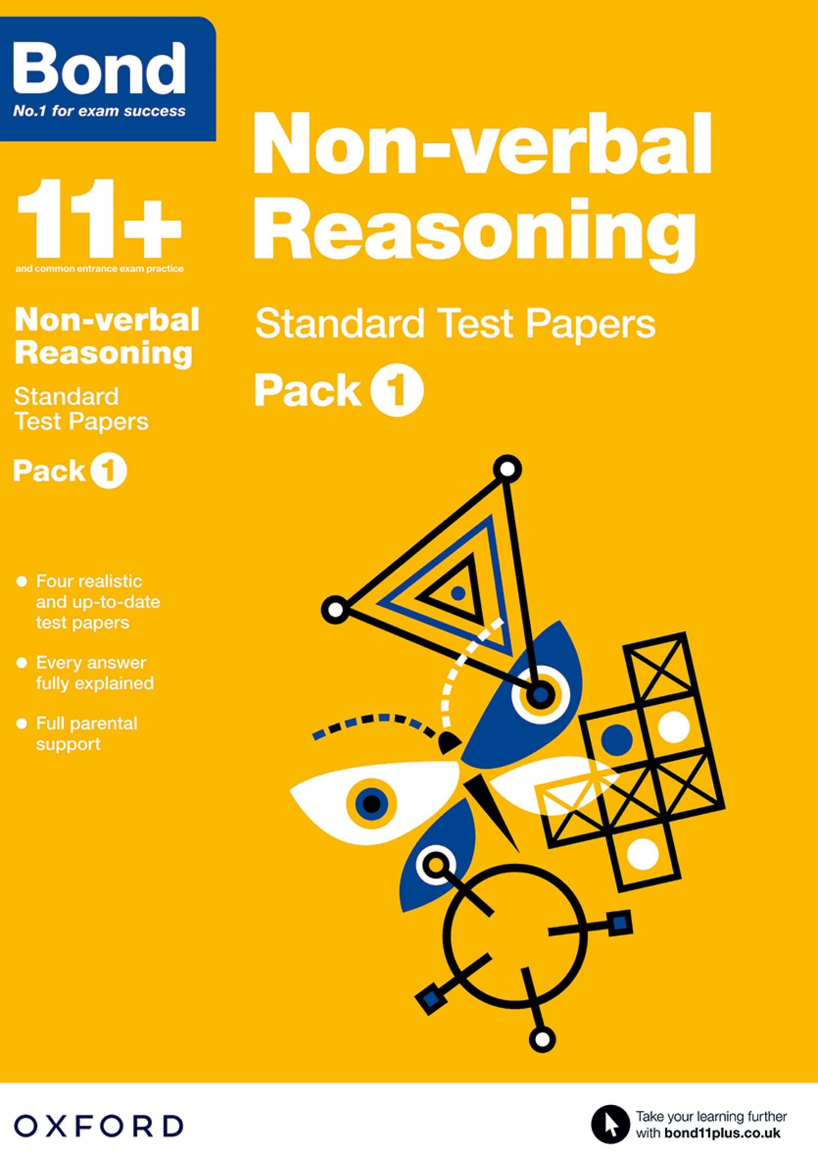 Bond 11+: Non-verbal Reasoning Standard Test Papers: Pack 1