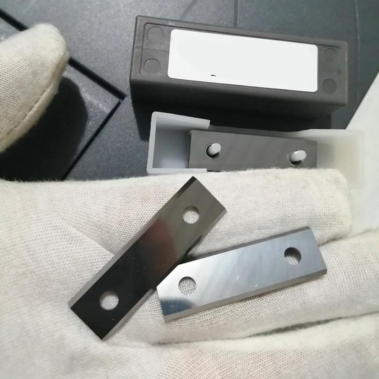 Lot De 10 Lames De Coupe Carrées En Carbure Massif 50 X 12 X