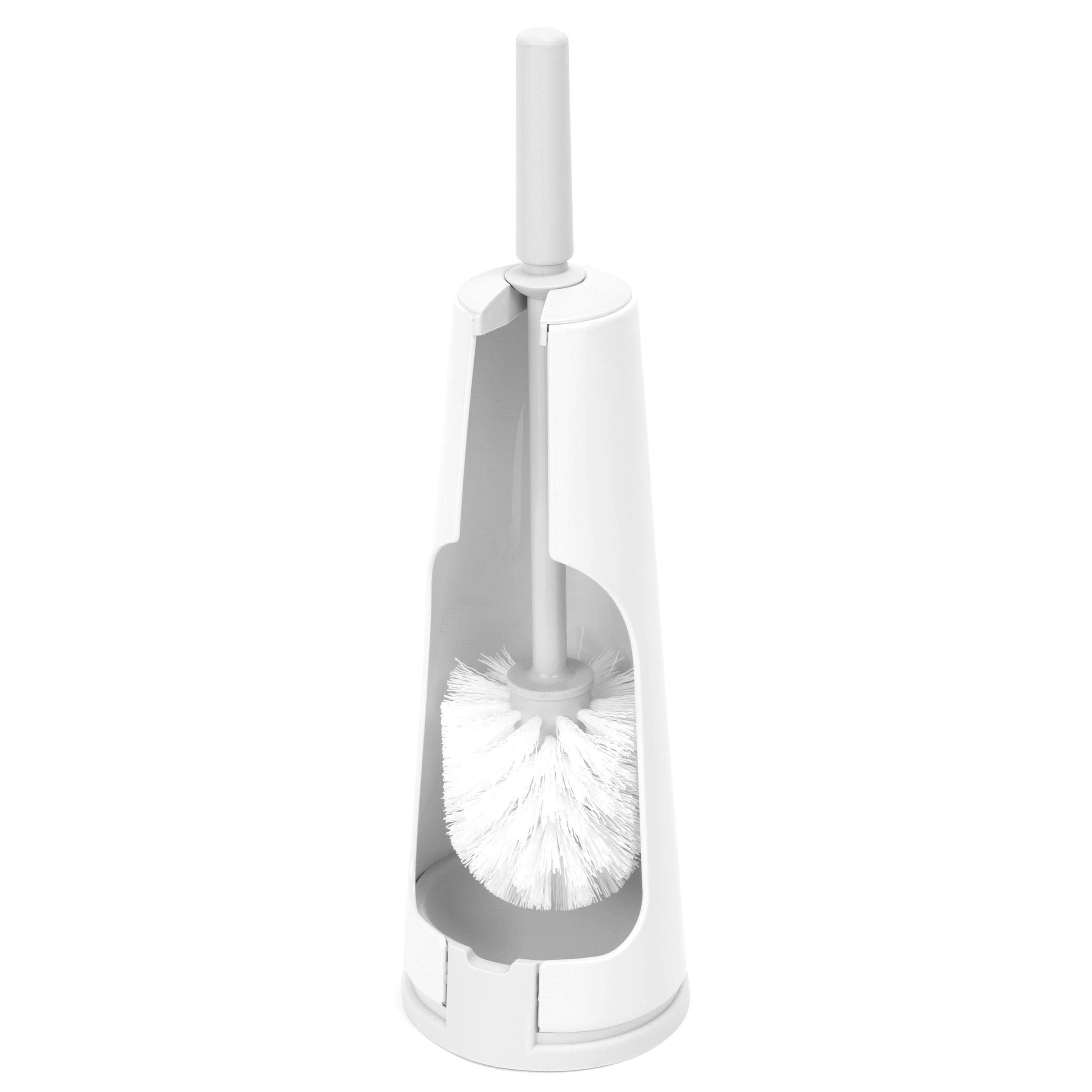 White: Brabantia Bathroom Toilet Brush and Holder