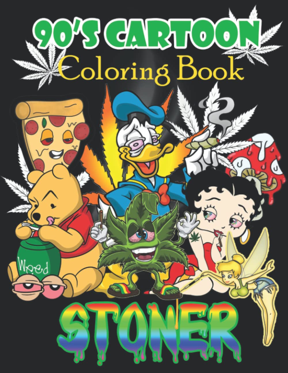 Buy 90s Cartoon Stoner Coloring Book: Stoner Dísnèy Coloring Book For